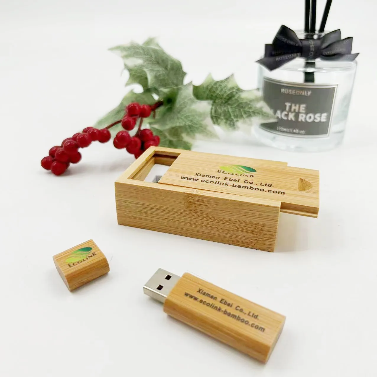 Подарок промотирования изготовленный на заказ логотип Бамбук Деревянные USB флэш-накопитель 16 ГБ 32 64 Гб 128