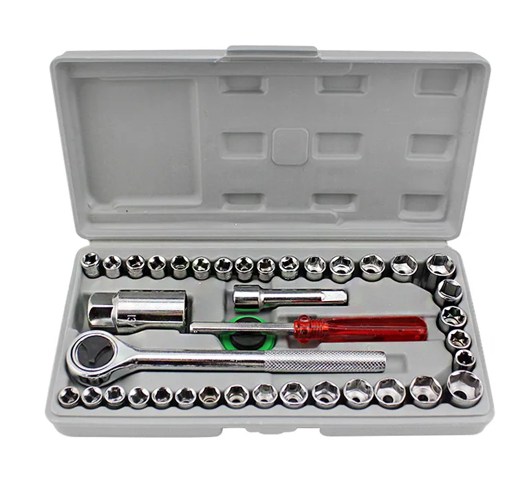 Car Repair Tool 40pcs Socket Wrench Set Motorcycle Repair Tool Ratchet Torque Wrench Combo Tools Kit Auto Repairing Set