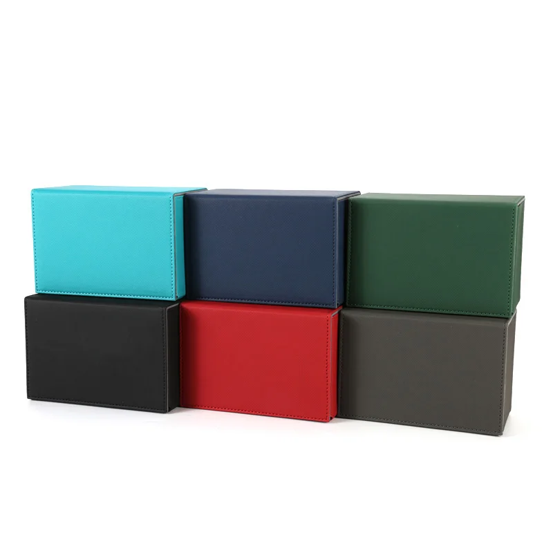 YYL-DB23BLACK GREEN RED BLUE MTG Premium PU leather card storage box Magic case board game FOW Yugioh deck box