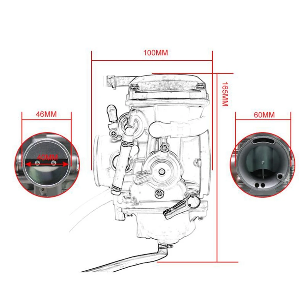 Мотоциклетный карбюратор RTS для Kawasaki KLR650 1987-2007 08-18