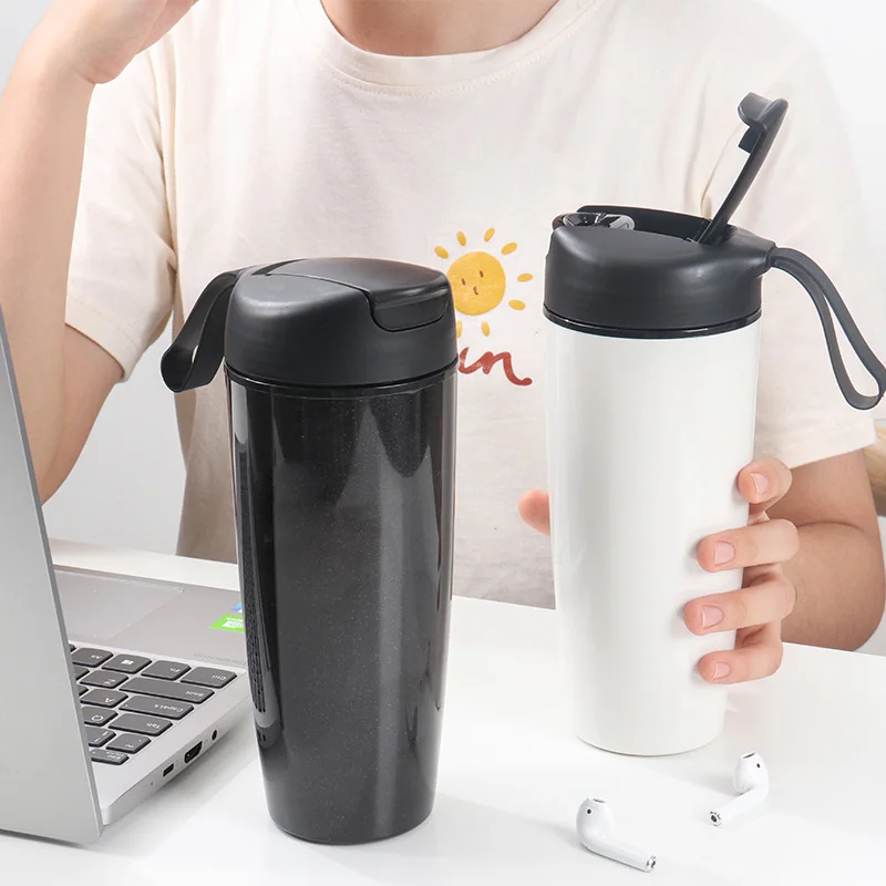 New designed thermos with large capacity coffee and waterbottle  hand carry belt bottle