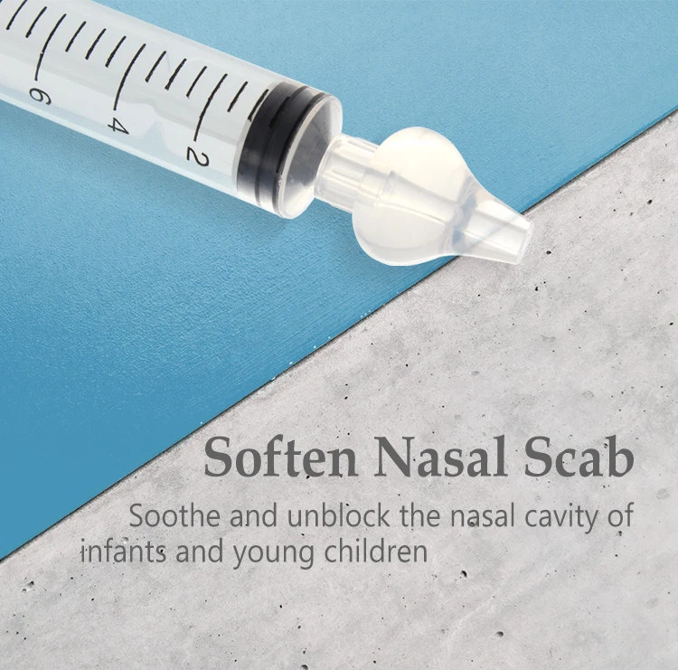 2023 Wholesale Baby Patent Portable Nasal irrigation Nose Cleaner 10 ml Baby Nasal Wash Syringe