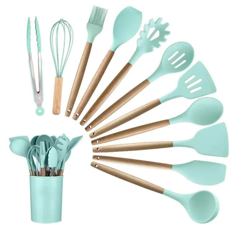 factory hot selling Silicone kitchenware cookware set kitchenware kitchenware
