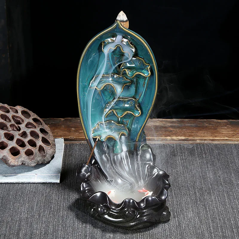 Incense Burner Ceramic Aromatherapy Burning Waterfall Back Flow incense burners backflow censer incense holder