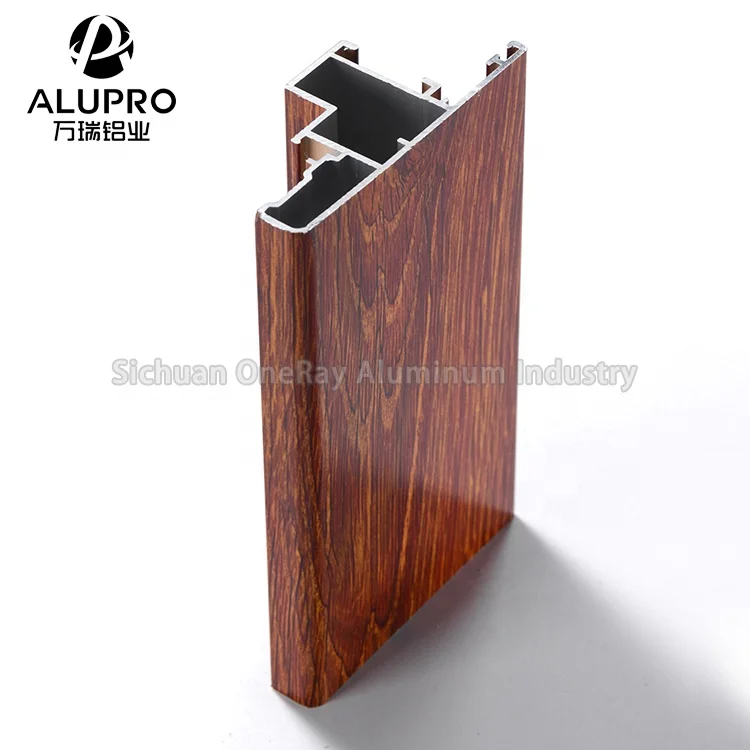 
wooden print aluminium profile For Windows 6063 t5 aluminum price per kg aluminium frame 