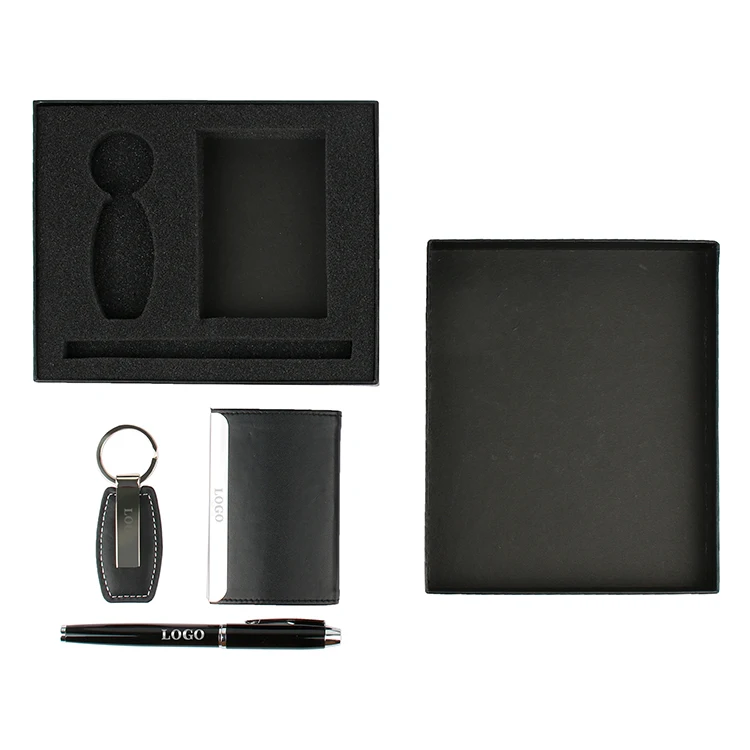 new product ideas 2022 wholesale promotional business gift set Corporate Gift set with post card/pen/keychain