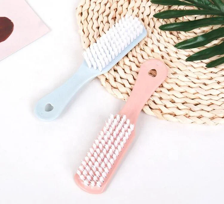 High quality dy205 soft fur sneaker cleaning plastic shoe brush