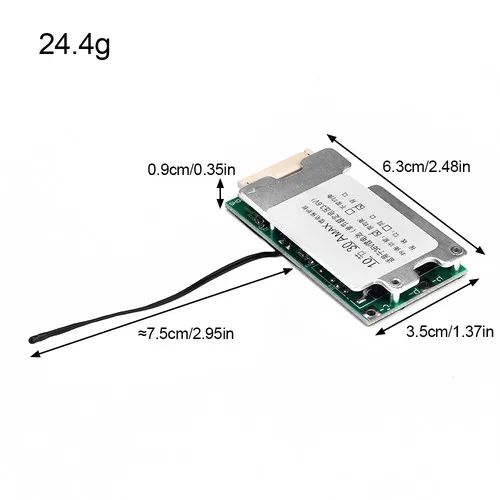 10S 36V 30A Lithium Battery Charge Board BMS PCB 18650 Battery Balanced Protection Board Li-ion Cell Balancer for Electric Car