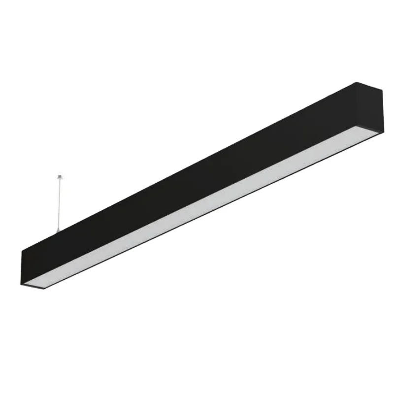 L65 modern up down direct in direct Aluminum linkable linear pendant light for office shop ceiling