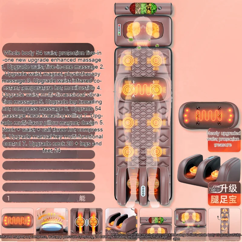 Electric massage mattress full body back car seat chair massager mat vibrating massage cushion