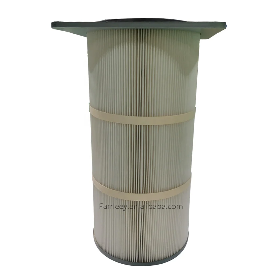 Farrleey Square Flange Filter Air Cartridge Filter for Shot Blasting Chamber