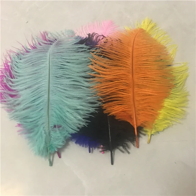 White Large Ostrich Feathers Plume