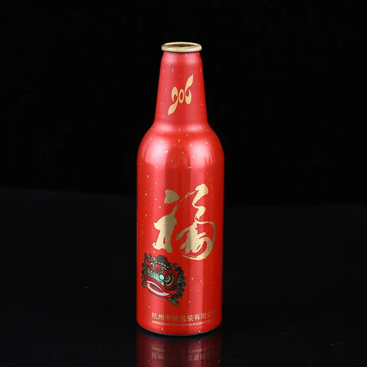 
Hot Sale Empty Aluminum Beer Bottle of Beer 