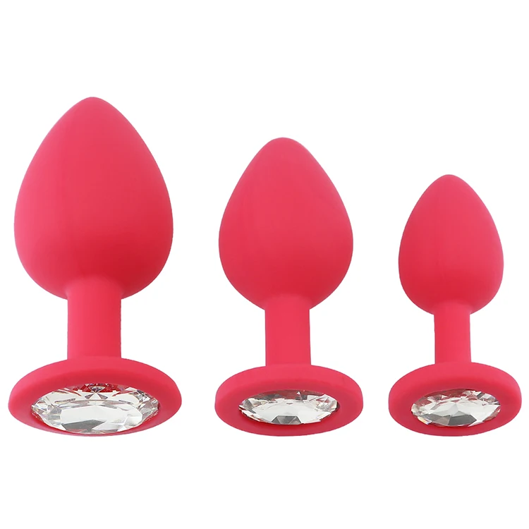 crystal  prostate massager Butt Plugs Medical Silicone Anal Plug sex toy for man masturbation  device