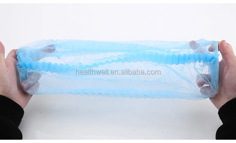 Disposable Hair Net Food Factory / Spa / personal care Head Cover Elastic Non Woven Disposable Clip Cap Mob Cap