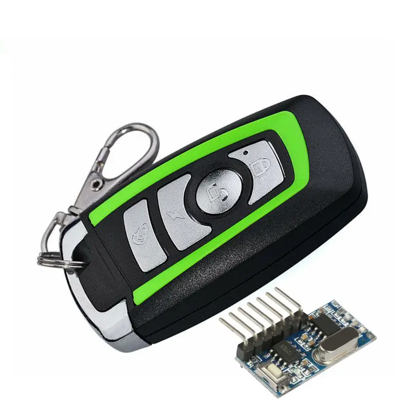 4 button 433MHZ learning code ev1527 RF remote control car and motorcycle wireless remote control key