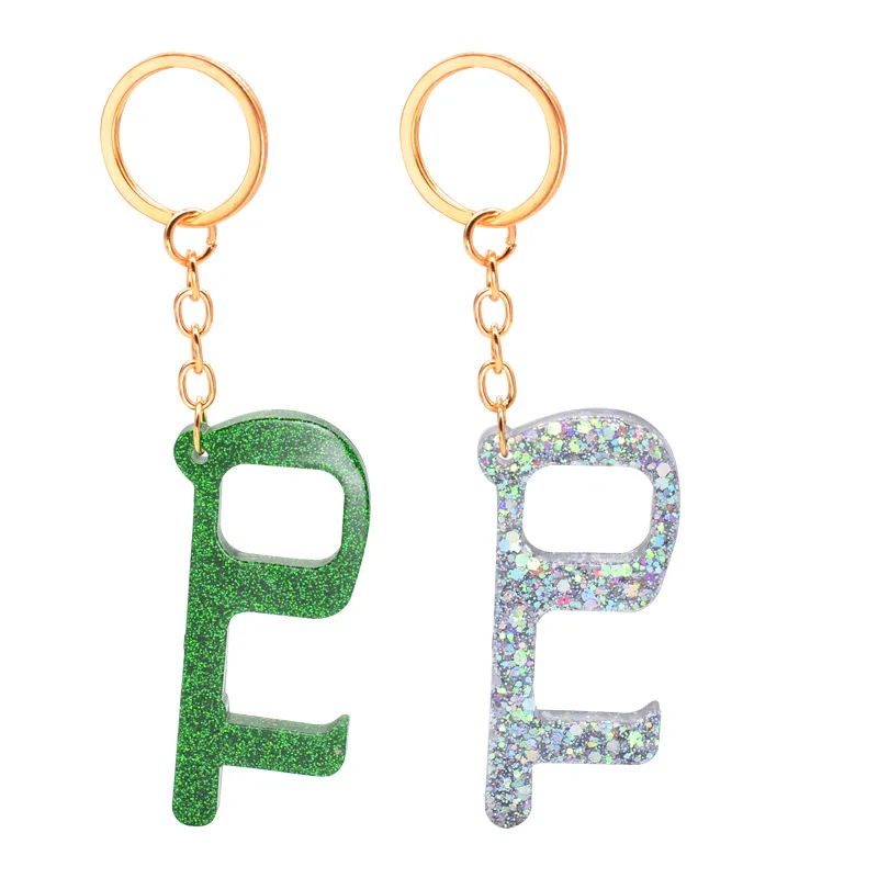 
Door Openers Hands Free Keychain No Touch Self Defense Key Touchless Door Opener 