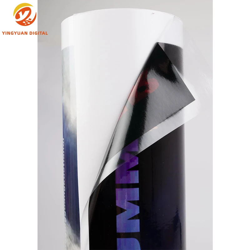 220g Printable Advertising Material Water Based Transparent Removable PVC Self Adhesive For Printer