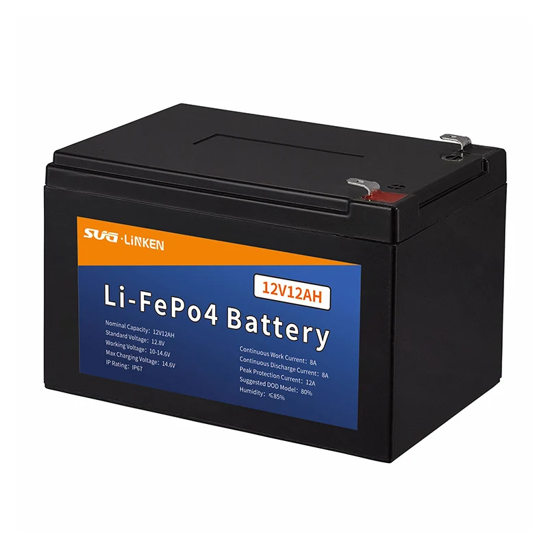 High capacity  Lithium Energy Storage Battery LiFePO4 12AH 12.8V new A+ cell