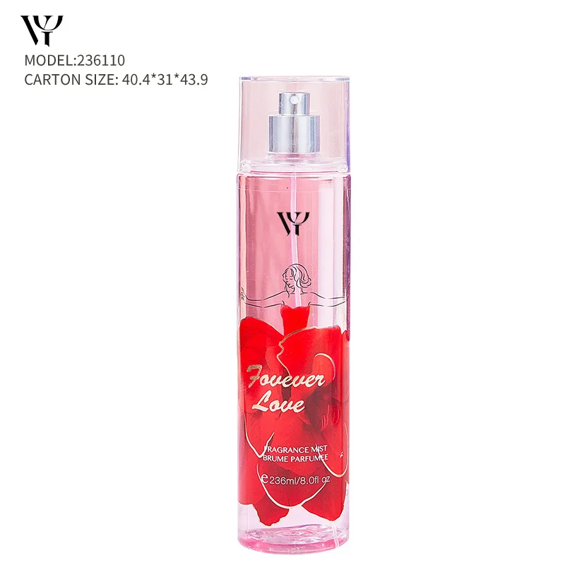 High Quality Hot Selling 236ml Floral Fruity Women Body Spray Perfume Long Lasting Body mist Fragrance Custom Logo Eau De Parfum