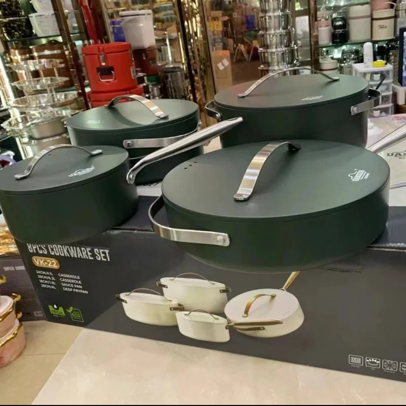 Best selling 8pcs Home Use Pots And Pans Non-Stick Cookware Set New Arrival Hot Selling Pot Set Cookware Set Cooking