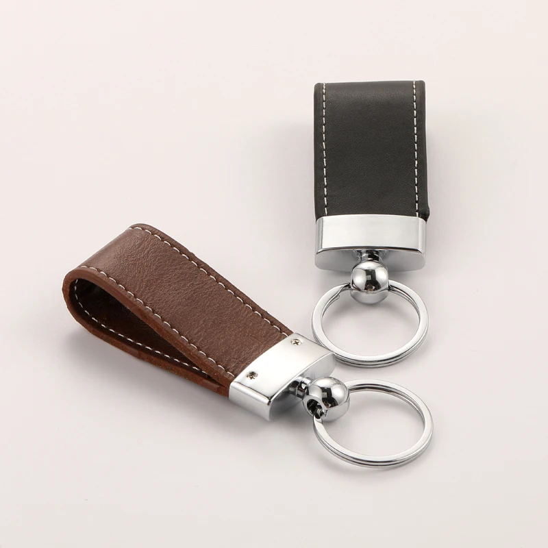 Vespa Colored Personalized Cute Leather Fur Tassel Key Ring Key Fob With Logo In Brown keyring