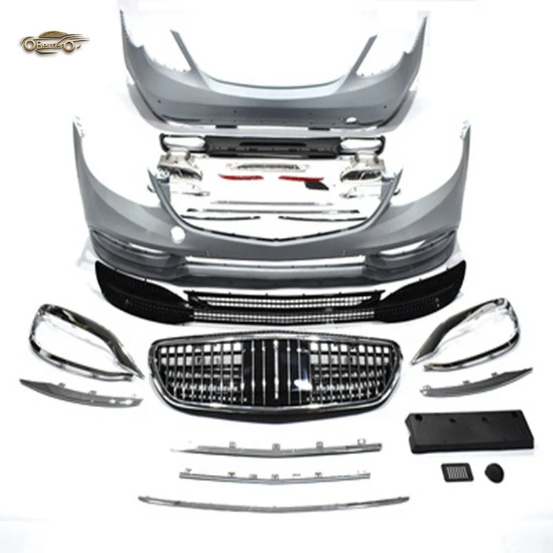 Лучший высококачественный Комплект кузова автомобиля для Mercedes Benz E class w213 2016-2020 в стиле Maybach, передний и задний бампер