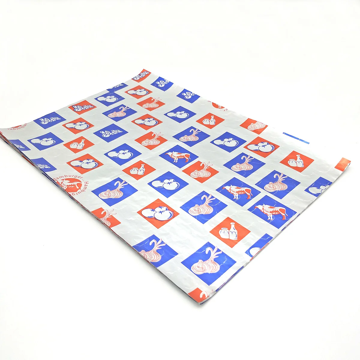 
Wrapping Paper Custom Printed Logo Burger Foil Customized Logo and Size Wrap Foil Burger Sandwich Paper 