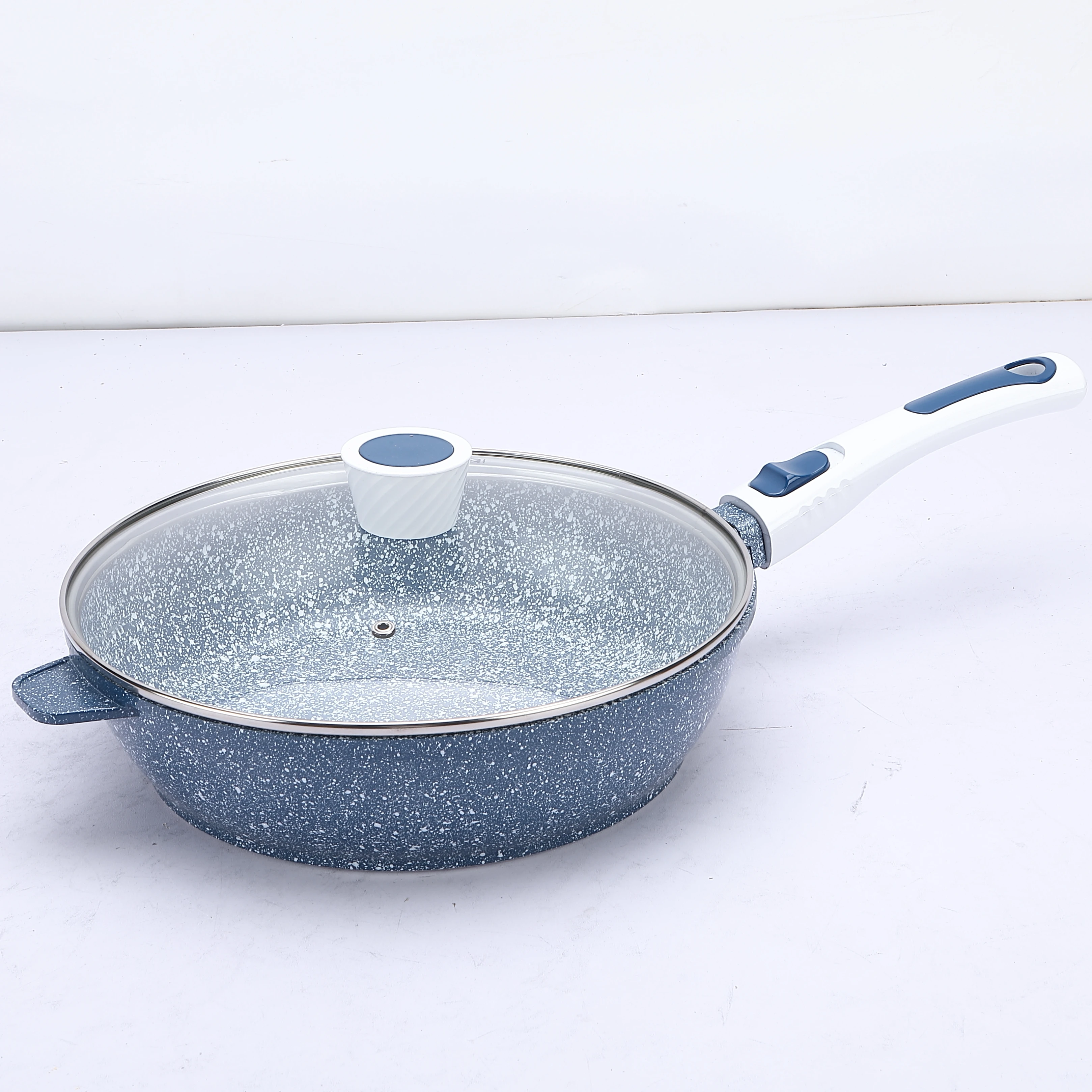 28cm Frying Pan Non-stick removable Handle Aluminum Frying Pan non-stick Deep Frying Pan Wok With Removable Handle