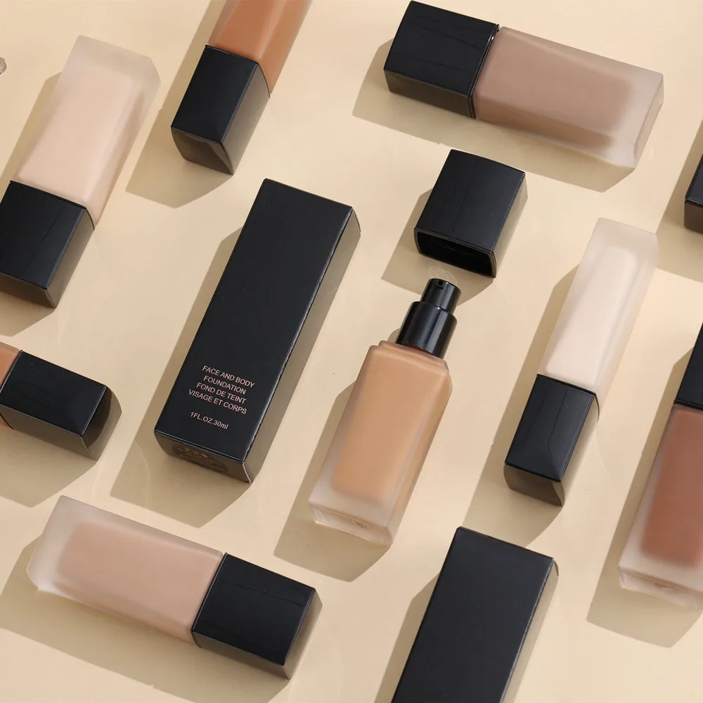 High Quality Foundation Liquid Full Coverage Long Lasting Natural Foundation Cream Private Label Matte Makeup Foundation