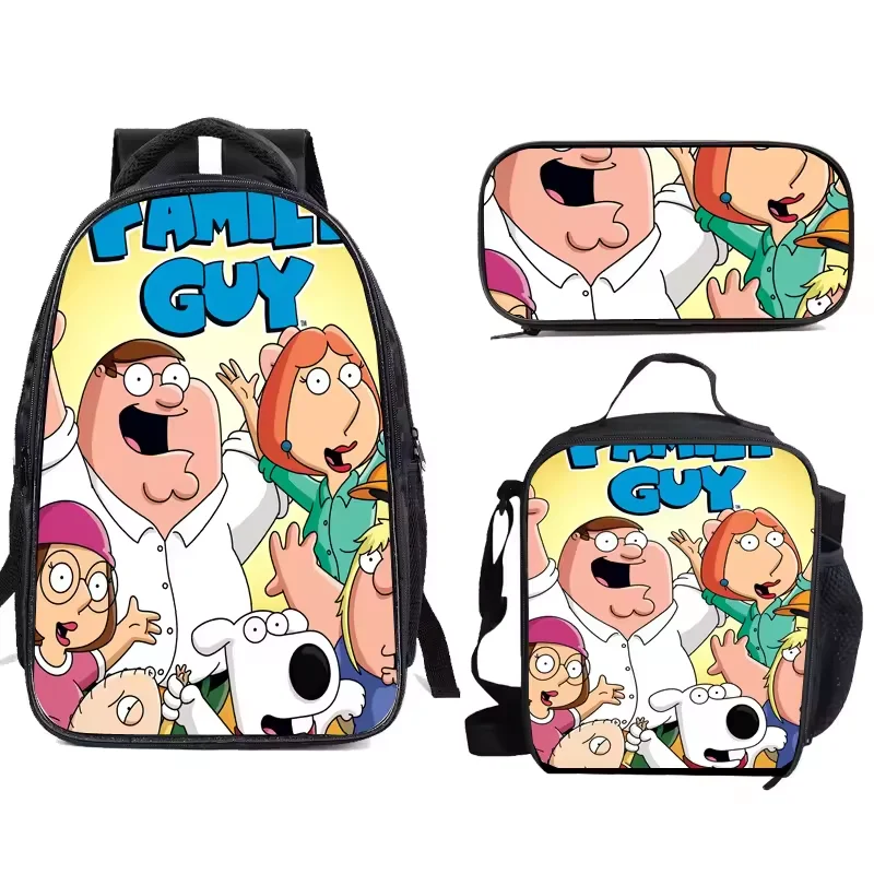 Cartoon Mario Schoolbag 3pcs A Set Backpack 3D Printing Backpack for Primary student and kindergarten Lunch Bag Pencil Case