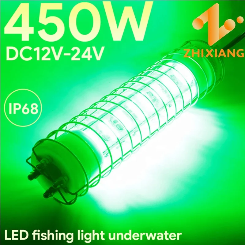 Commercial fishing lights New Deep Drop Green Underwater LED Fishing Lamp fish Lure lights