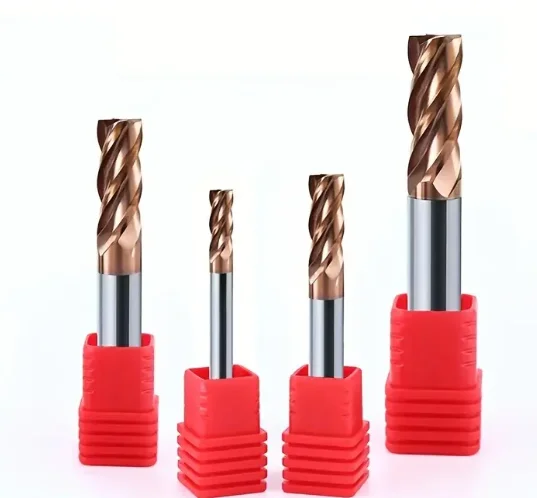 BOMI BMH-10 cnc end mill machine 4 Flute Solid Carbide cnc router bits flat HRC55 cnc router lathe with router