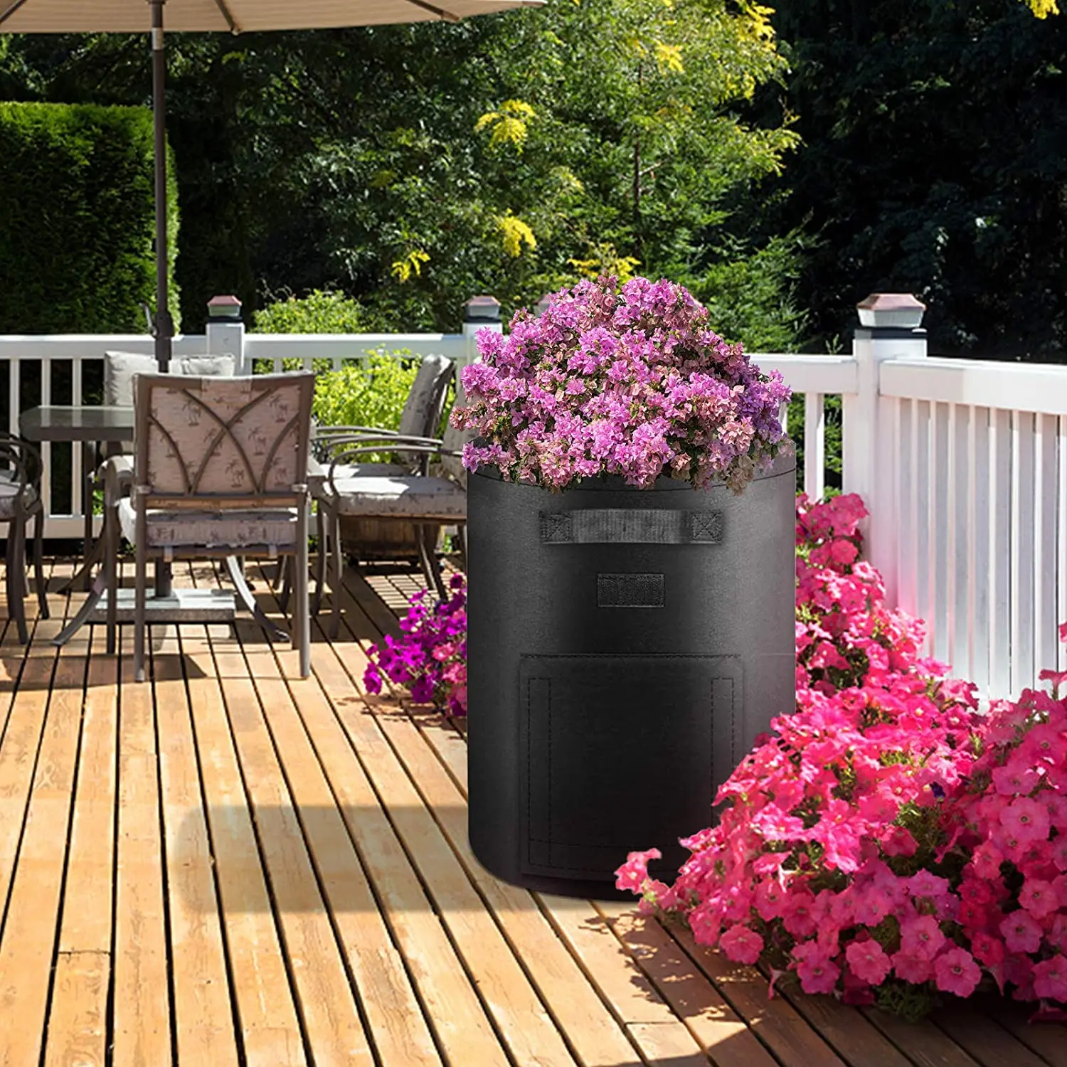 Outdoor Garden Pots Garden Potato Felt Fabric Farm Nursery Planter Grow Bag Tree Seeding Pot