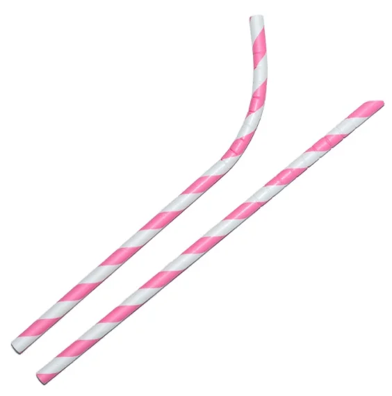 Disposable Individual paper wrap Biodegradable Compostable Eco friendly Paper Straws