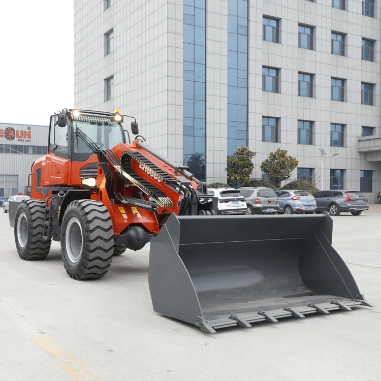 Телескопическая 3-тонная строительная техника EVERUN 4x4 колеса ER3500 компактные колесные телескопические погрузчики из Китая