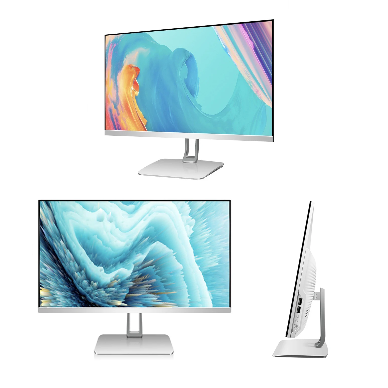 Brand New 23.8 Inch I5 i7 Desktop Computer 8+128GB With Office Gaming All in One PC