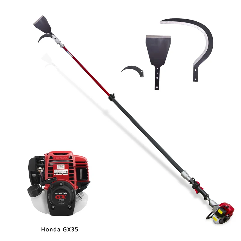 Petrol Power 2 Stroke Telescopic Long Reach Arch Pruner Sickle Palm Tree Cutter With Spare Parts Cordless Pole Chain Saw