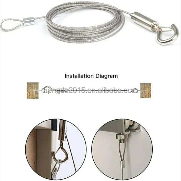 High quality hot sale cable suspending kits lighting cable suspension system with loop