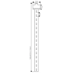 Metal Merchandising Plastic Display Hanging Clip Strips