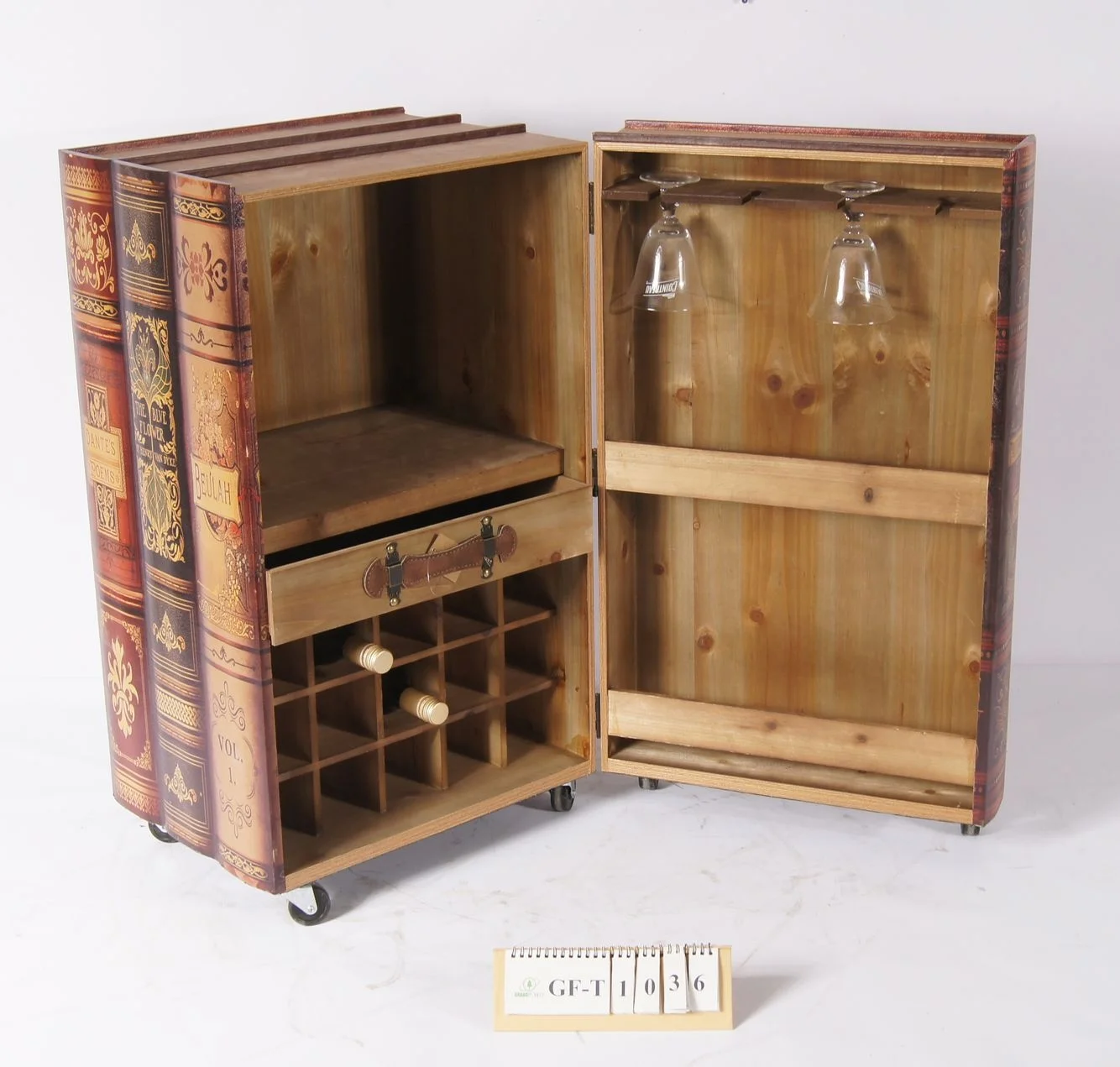 
House Decoration Furniture and Bar Use Wooden Wine Cabinet 