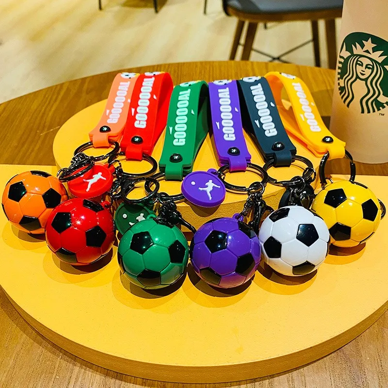 Hecion Sport Brand Mascot Sport Shop Gifts 3D Football Fan Souvenir Acrylic Keychain Soccer Key Chain Keyring Key Chain