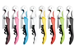Stainless Steel Metal custom logo Screw Multi-Function colorful  Cork  beer  Bottle Opener for gifts