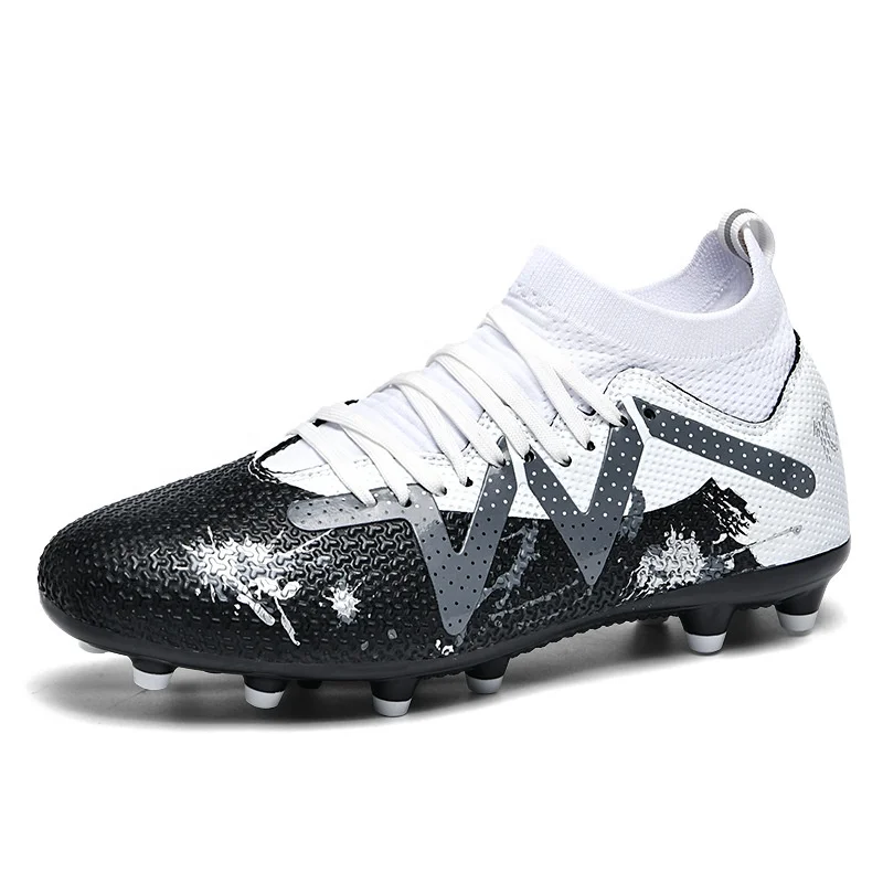 High Quality Men Cleats Football Boots Anti-slip Grass Training Women Sports Soccer Shoes