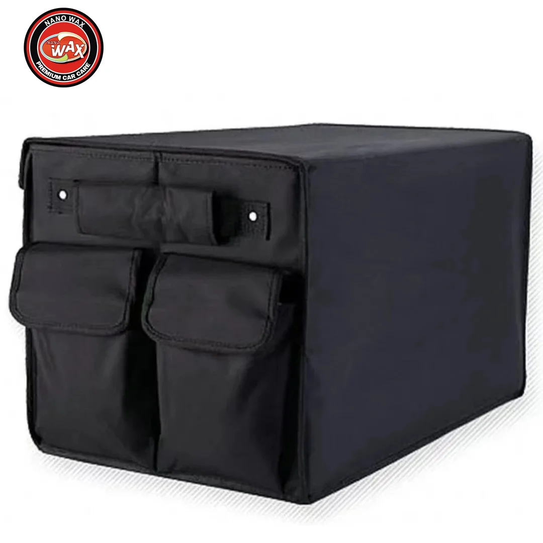 Nano wax Car Trunk Organizer - Foldable Trunk Organizer Sturdy Trunk Organizer with Lid