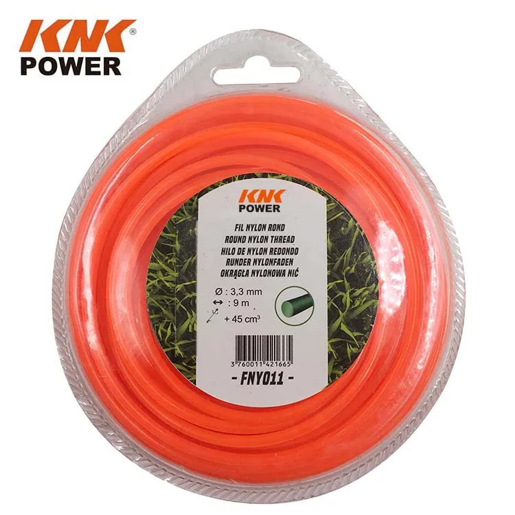 ROUND Nylon trimmer line for brush cutter 3.3mm  9m trimmer line 3mm
