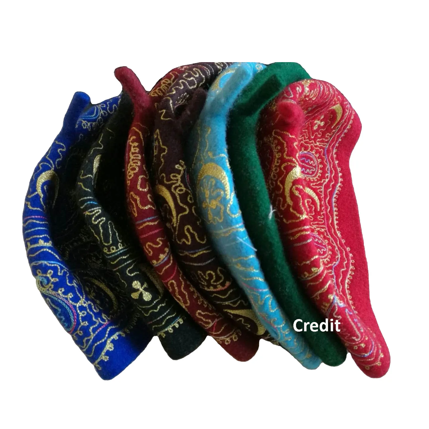 Muslim Hat with Tip Prayer Cap islamic The Kufi Wool Fez