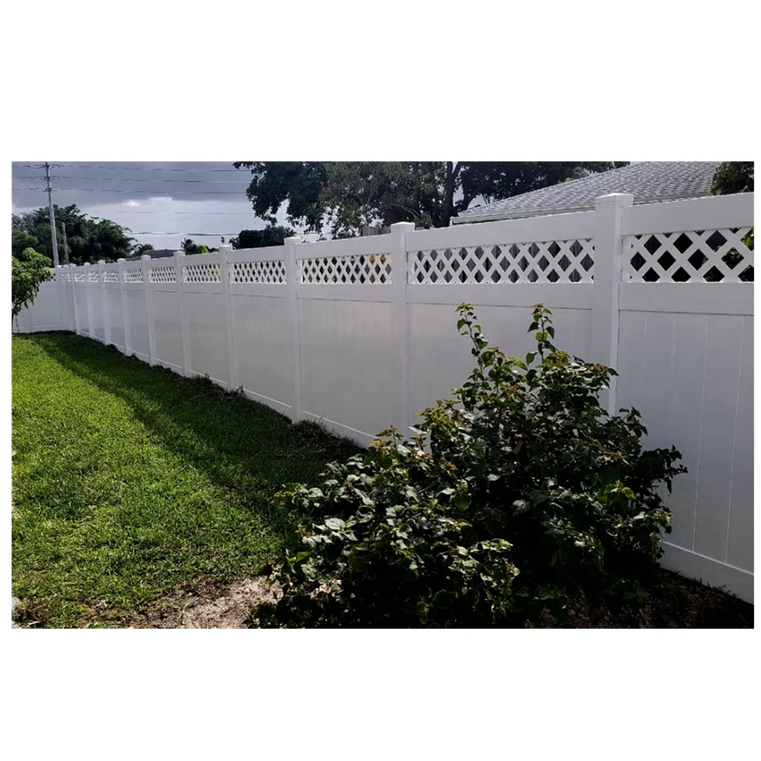 Cheap Garden Pvc Wood Composite Fencing Vinyl Privacy Fence
