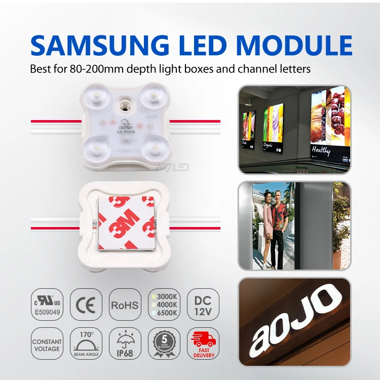 Modulos LED IP68 2835 warm cold white modules waterproof led module light with 5 years warranty