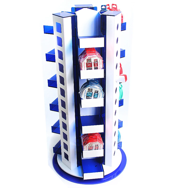 Free Shipping Retail Wholesale Acrylic Custom Mobile Phone Accessories Usb Charger Display Rack Shelves Stand   Counter For Shop